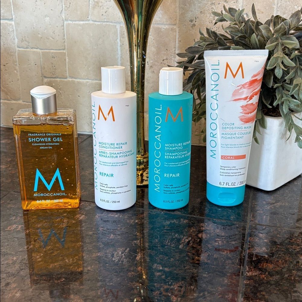 NEW Moroccanoil Repair Shampoo & conditioner, Mask & shower Gel